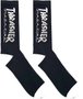 Meia Thrasher Mag Logo Algodão Cano Medio - Preto