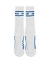 Meia Unissex Dhoobasic Dist 100% Macia e Transpirável - Branco/Azul