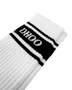 Meia Unissex Dhoobasic Dist 100% Macia e Transpirável - Branco/Azul