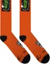 Meia Unissex Gnarly Elvs Cano Longo Algodão - Laranja