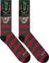 Meia Unissex Gnarly Freddy Cano Longo Algodão Macio - Red/Green