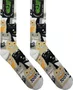 Meia Unissex Gnarly Gatos Cano Longo Algodão - Multicores