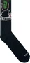 Meia Unissex Gnarly Lillar Cano Longo Algodão Macio - Preto