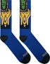 Meia Unissex Gnarly Susto Aterrorizante Cano Longo Algodão Macio - Blue