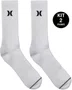 Meia Unissex Hurley Logo Surf Kit/2 Pares Cano Alto - Branco