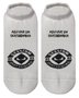 Meia Unissex Session Invisivel Aqui Vive um Skateboard - Branco