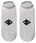 Meia Unissex Session Invisivel Logo - Branco