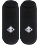 Meia Unissex Session Invisivel Logo - Preto