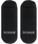 Meia Unissex Session Invisivel Skateboard Logo - Preto