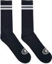 Meia Unissex Session Skt Listra C/Alto - Preto