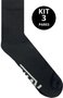 Meia Vans Unissex Ankle Camo Médio Kit c/3 - Preto