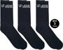Meia Vans Unissex Classic Crew Kit 3 Pares - Preto