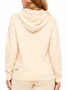 Moletom Feminino Hurley Line Fech - Off White