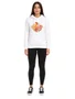 Moletom Feminino Rip Curl Tallowns Mix Fleece Bone Manga Longa com Capuz Estampado - Branco
