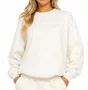 Moletom Feminino Vans Salton Crew Neck Fleece - Off White