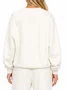 Moletom Feminino Vans Salton Crew Neck Fleece - Off White