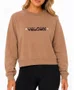 Moletom Feminino Volcom Careca Stone Crew - Bege