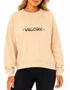Moletom Feminino Volcom Careca Stone Crew - Off White