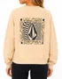 Moletom Feminino Volcom Careca Stone Crew - Off White