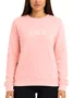 Moletom Feminino Wats Girl Logo Careca Manga Longa sem Capuz - Salmão