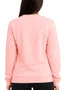 Moletom Feminino Wats Girl Logo Careca Manga Longa sem Capuz - Salmão