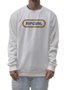 Moletom Masculina Rip Curl Fleece Estampado sem Capuz - Creme