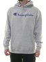 Moletom Masculino Champion Script Logo Print - Cinza Mesclado