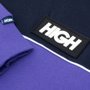 Moletom Masculino High Hoddie Manga Longa Estampada - Preto/Roxo