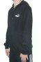 Moletom Masculino Puma Aberto Ess Small Logo FZ com Capuz- Preto