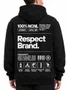 Moletom Masculino Respect Brand - Preto