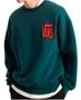 Moletom Masculino Vans Stretch Crackle Crew - Verde Escuro