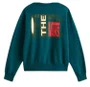Moletom Masculino Vans Stretch Crackle Crew - Verde Escuro