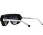 Óculos Evoke Avalanche Dive A10 Black Gray Lenses - Black White Shine