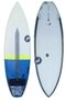 Prancha de Surf Pro Ilha 5.8 Pro ilha epoxy usada - Branco/Amarelo/Azul