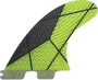 Quilha Artesanal para Prancha de Surf Com Encaixe Fcs 2 - Neon/Preto