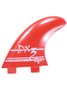 Quilha para Prancha de Surf Expans DX3 Double Foil - Vermelho