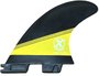 Quilha para Prancha de Surf Expans FCS2 - Preto/Amarelo