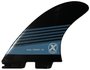 Quilha para Prancha de Surf Expans H20 / Truex / XL Triquilha (3 quilhas) com Chave  - Preto/Azul