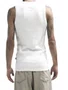 Regata Masculina Canelada Plano C Tank Top - Branco