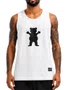 Regata Masculina Grizzly Og Bear Tee - Branco
