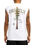 Regata Masculina Grizzly Tallest Pine Estampada - Branco