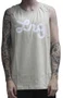 Regata Masculina LRG Especial Western Cursive Tank Estampada - Areia