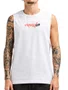 Regata Masculina RC Script Muscle Signature Estampada - Branco