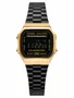REL CASIO VINTAGE DIGITAL A168WEGB-1BDF DOURADO/PRETO