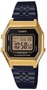 Relógio Casio LA680WEGB-1ADF Vintage Digital - Dourado/Preto