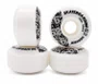 Roda 62 Zombie Modelo 010 53MM 102A - Preto/Branco