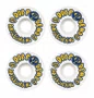 Roda Drop Dead SHR Style 53MM 104A - Branco/Azul