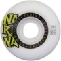 Roda para Skateboard Narina 53mm Logo - Branco