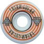Roda para Skateboard Vertical Orange Lines 54mm 101A - Branco/Laranja