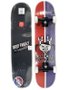 Skate Montado Drop Sista Infantil New Logo - Vermelho/Azul